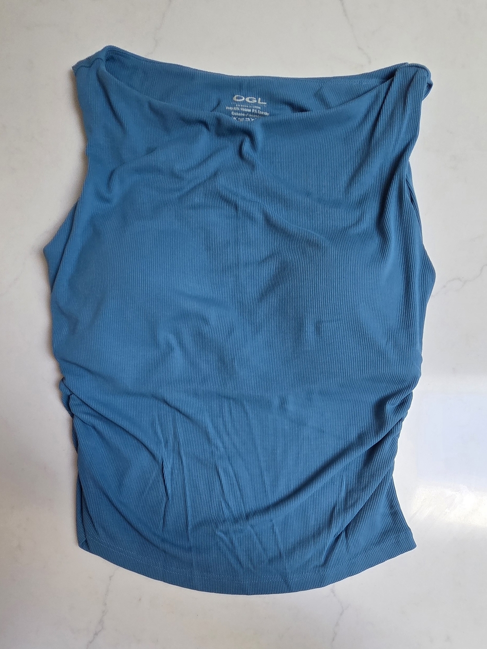 OGL Bra Tank Top in Teal Blue